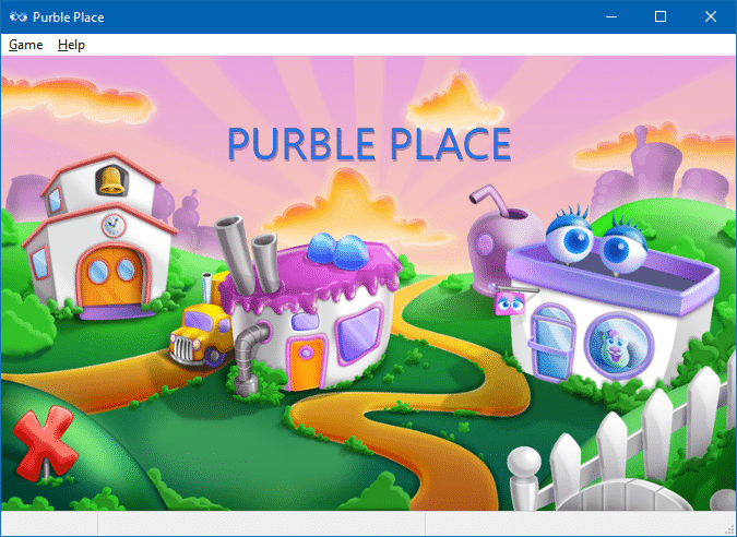 Purble place zip line